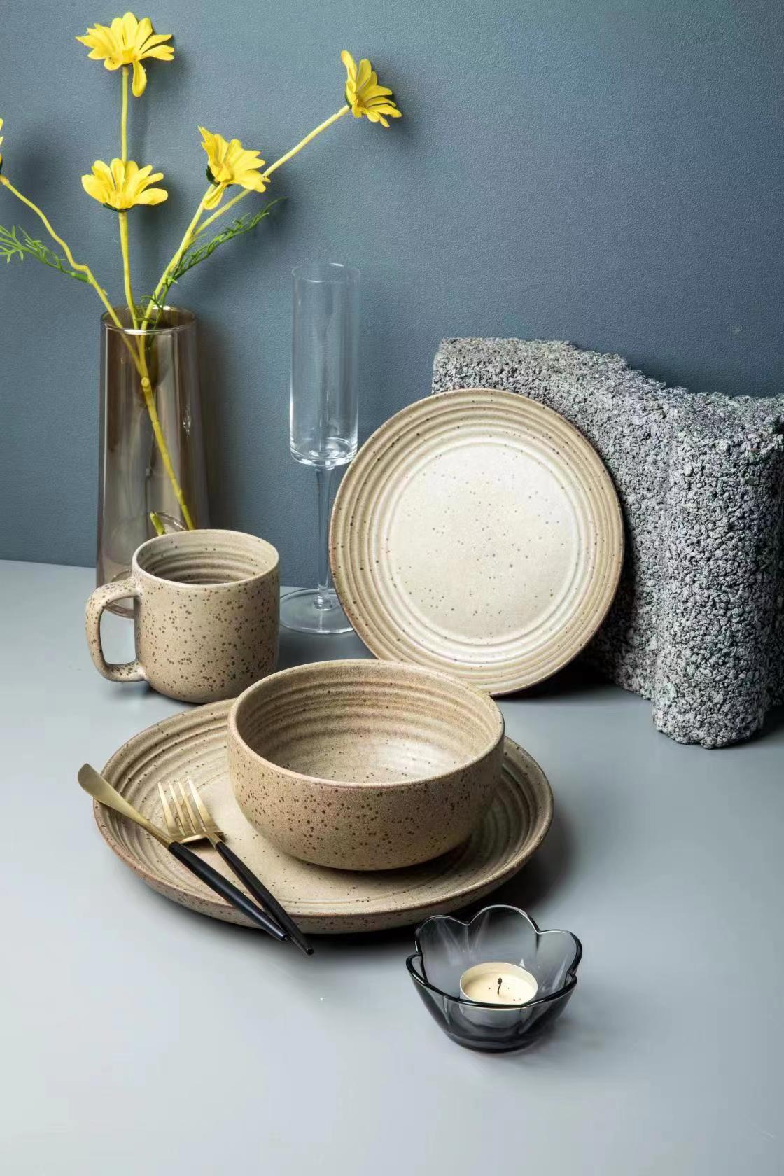 stoneware dinnerware set QX