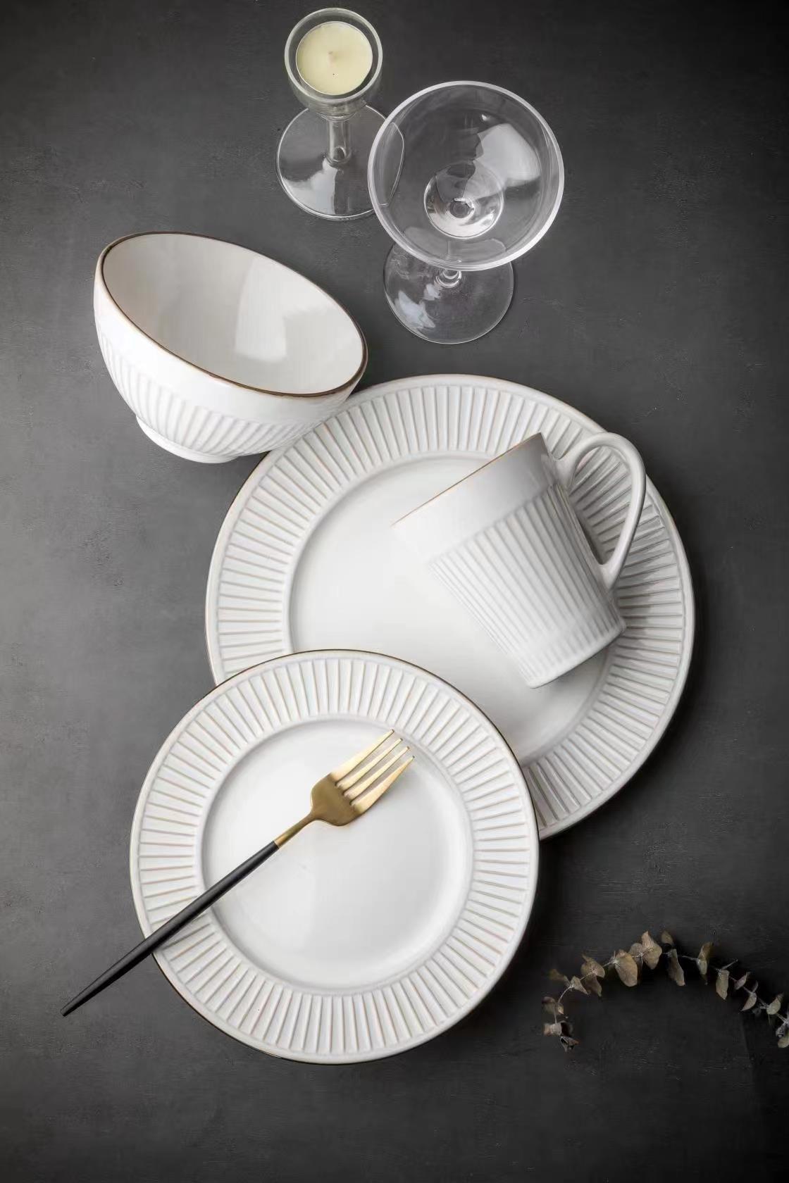 stoneware dinnerware set QX