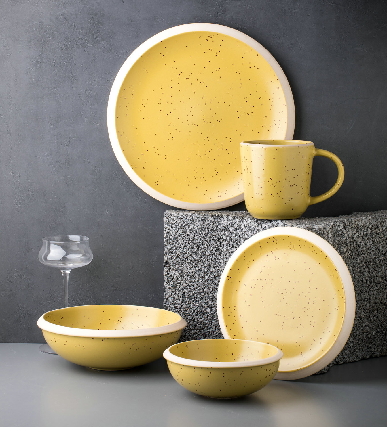 stoneware dinnerware set QX