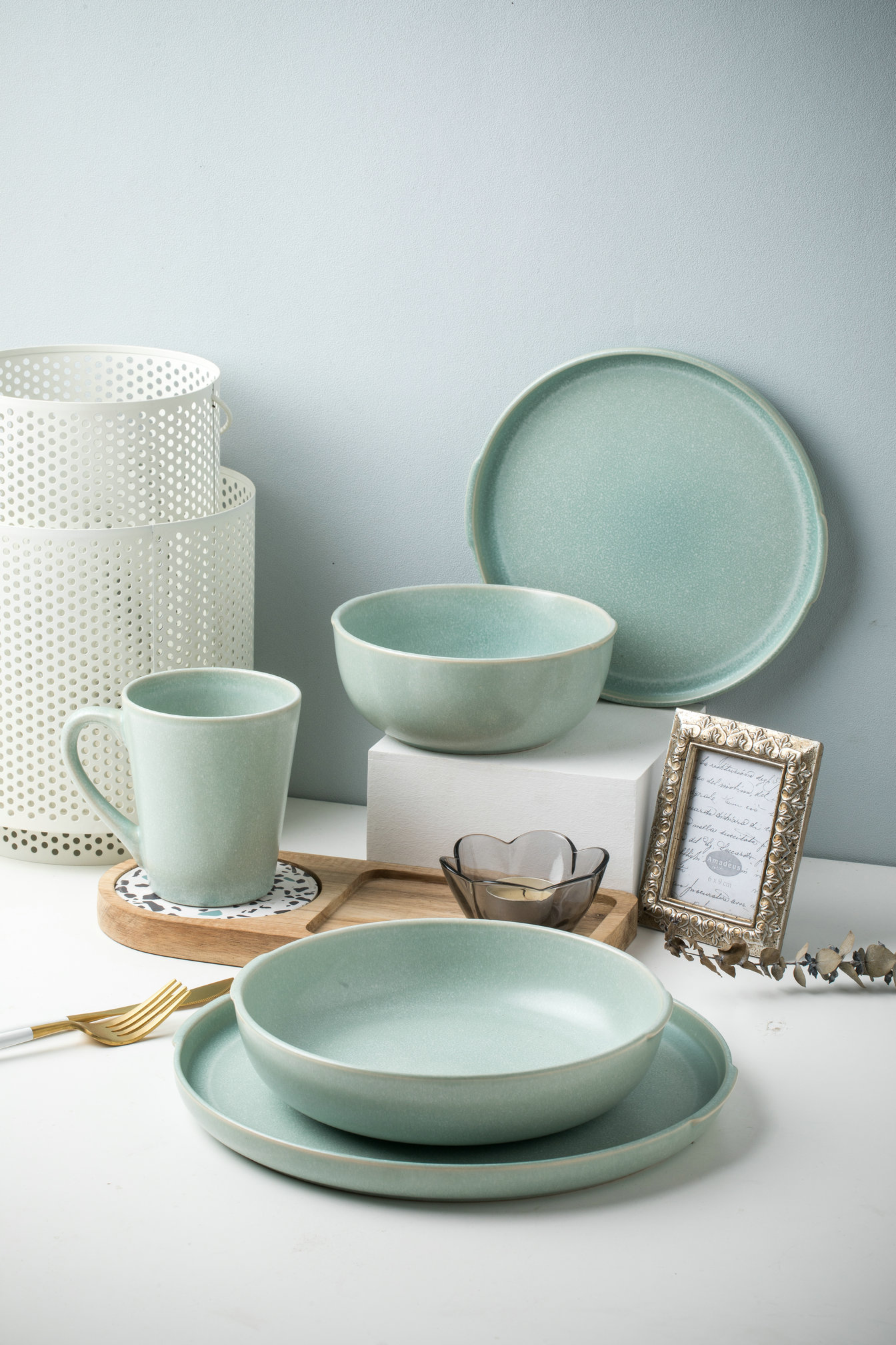 stoneware dinnerware set QX